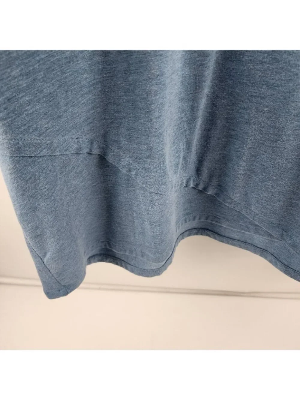 Pure Jill Shirt Womens 4X Plus Blue Long Sleeve Shirt Tail Tee V-Neck KTP106374